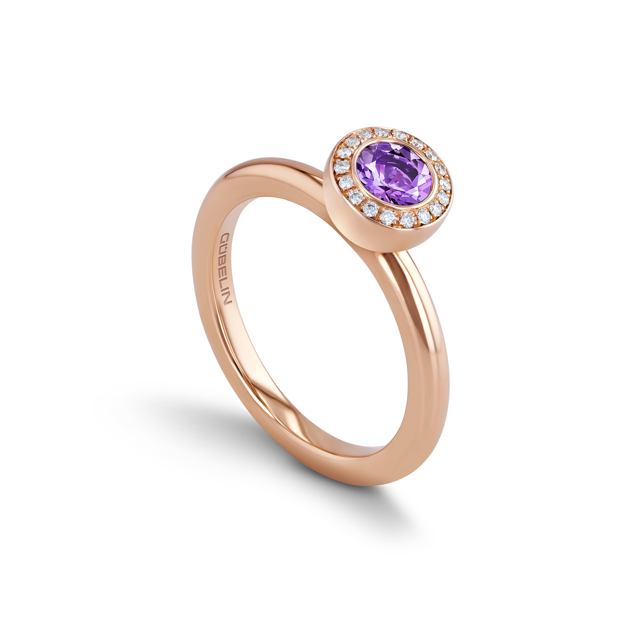 戒指镶嵌紫晶