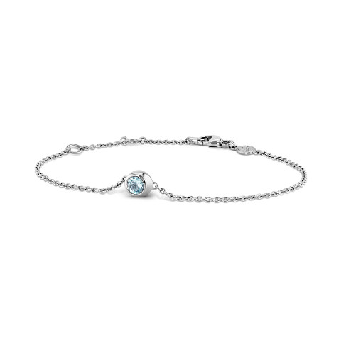 Bracelet with aquamarine