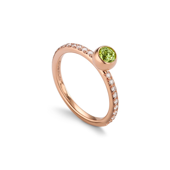 Ring with tourmaline