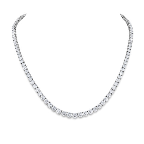 Riviere necklace with diamonds