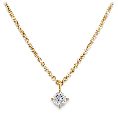 Solitair necklace with diamond