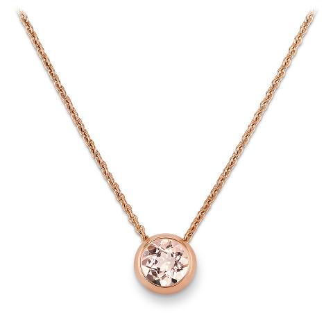 Necklace with morganite