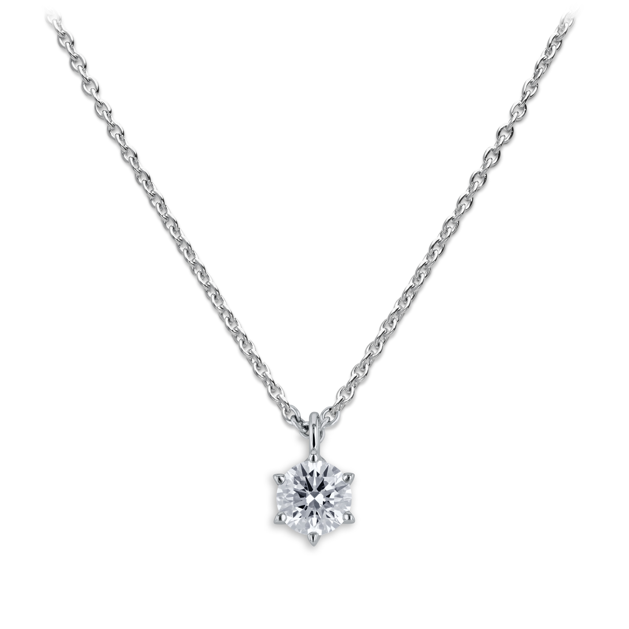Solitaire diamond necklace