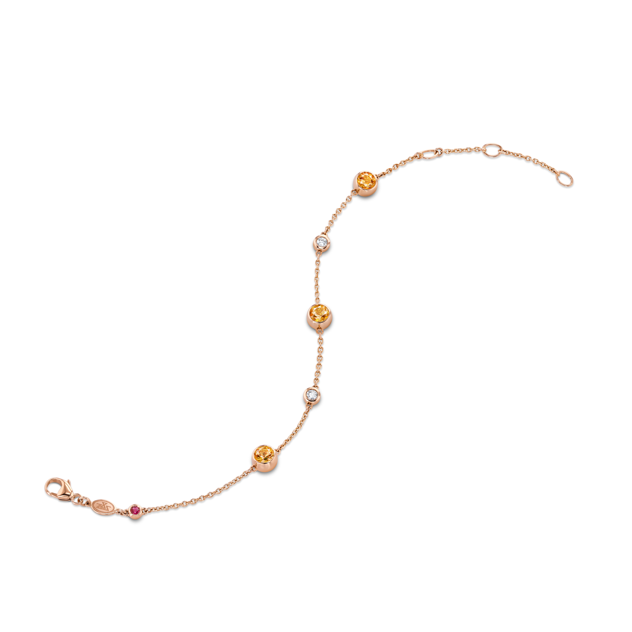 Bracelet mit Mandarin-&shy;Granaten