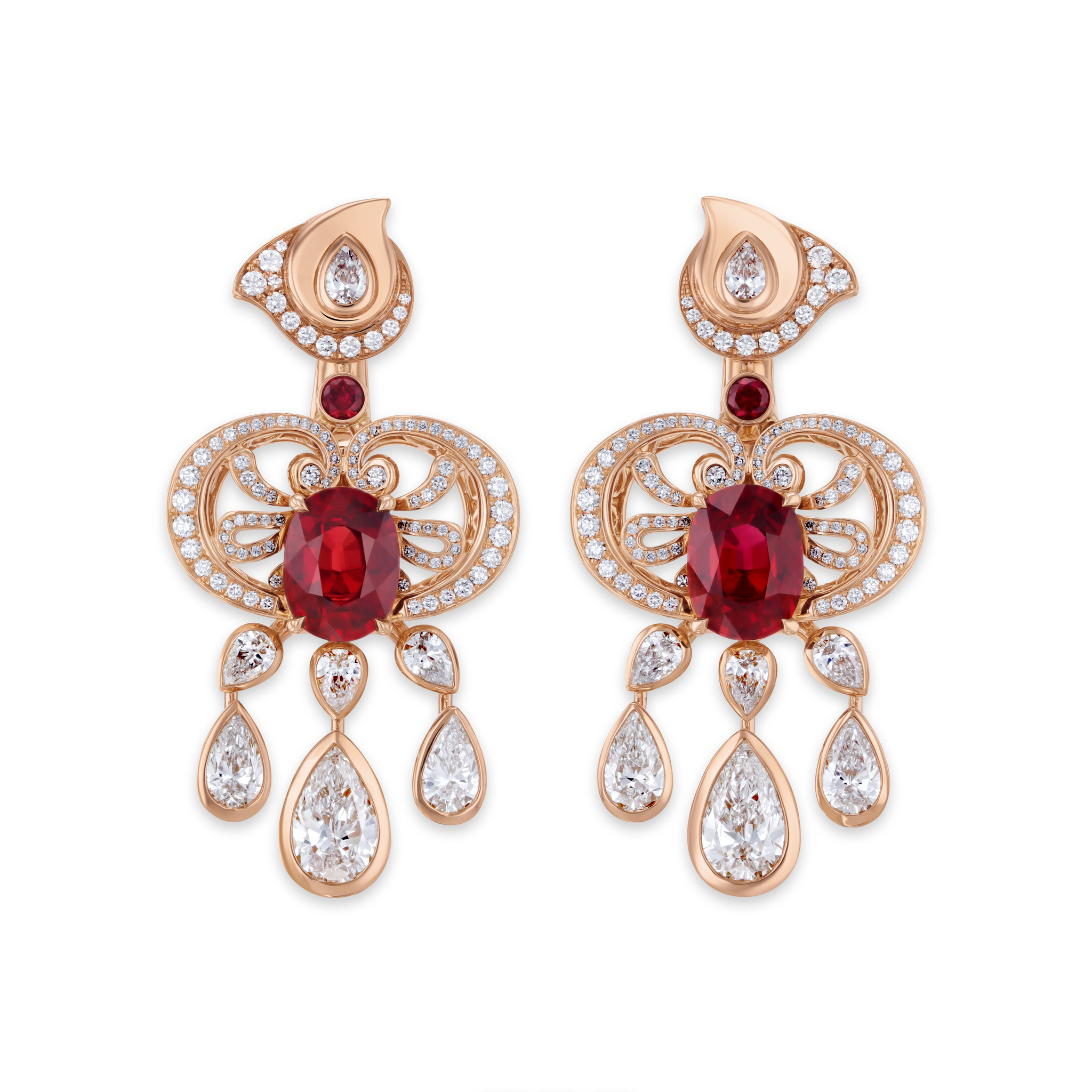 Ohrringe mit Rubinen