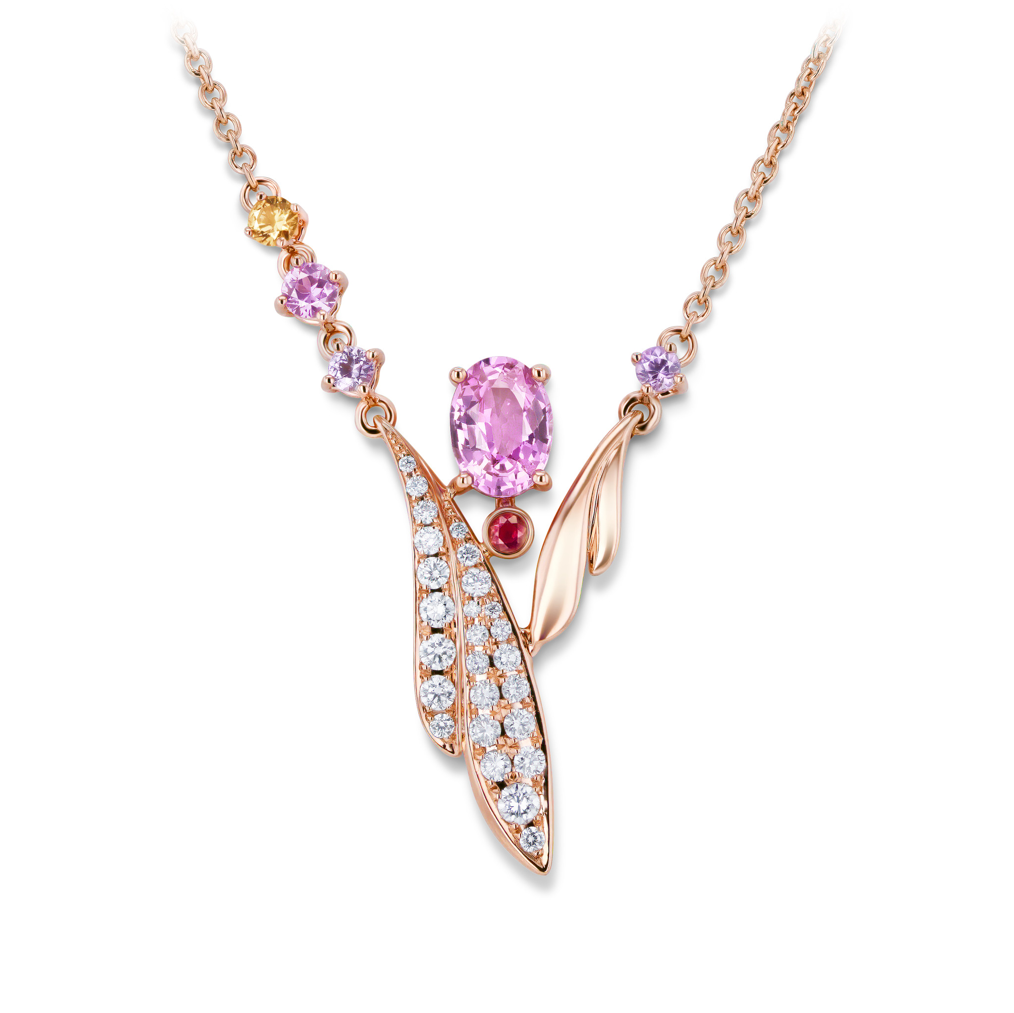 Collier mit Saphiren