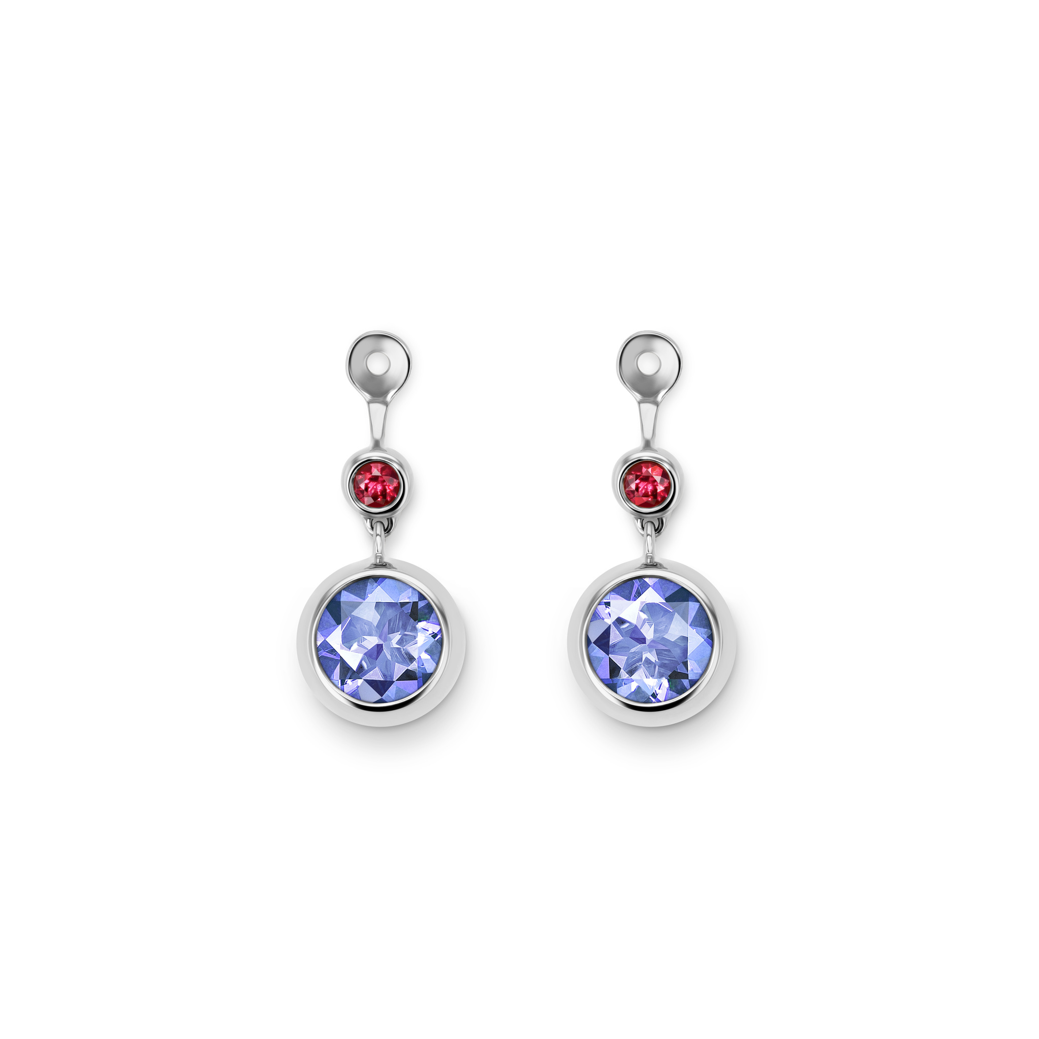 Ear charms with tanzanites