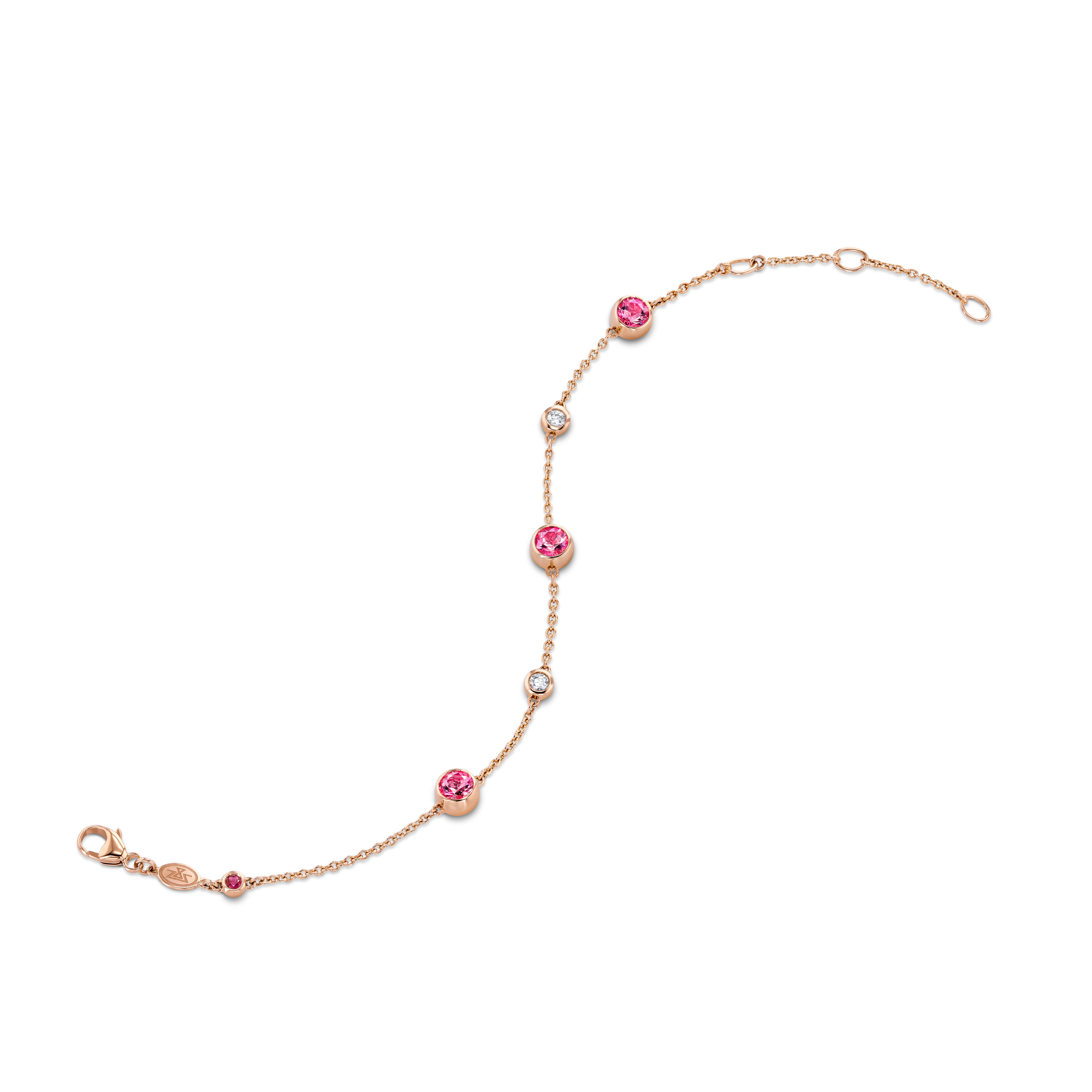 Bracelet with tourmalines