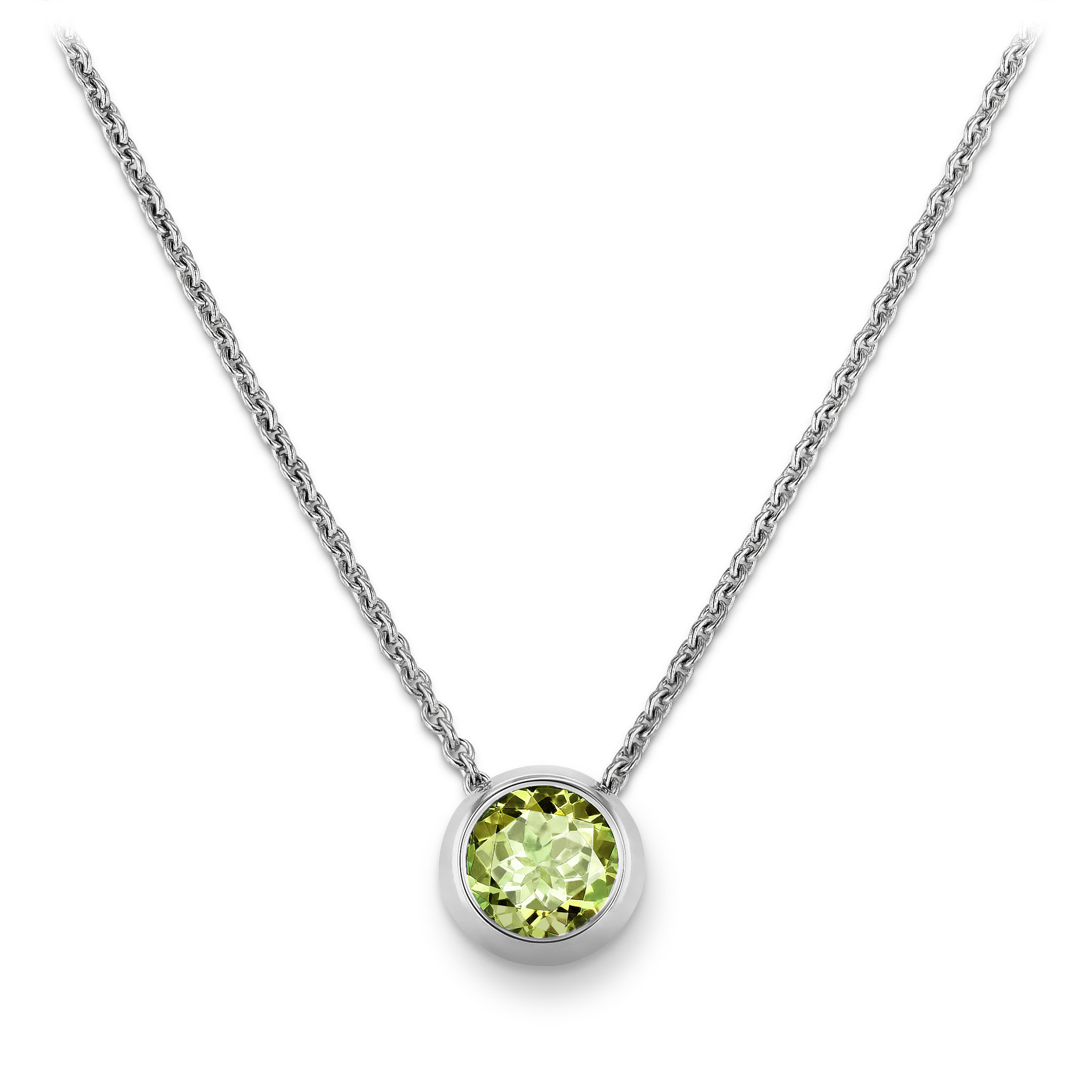 Necklace with tourmaline